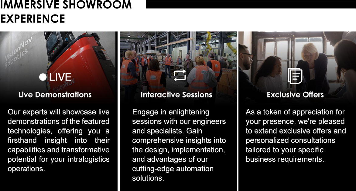 Reserve Your Demo Live! VisionNav US Show room